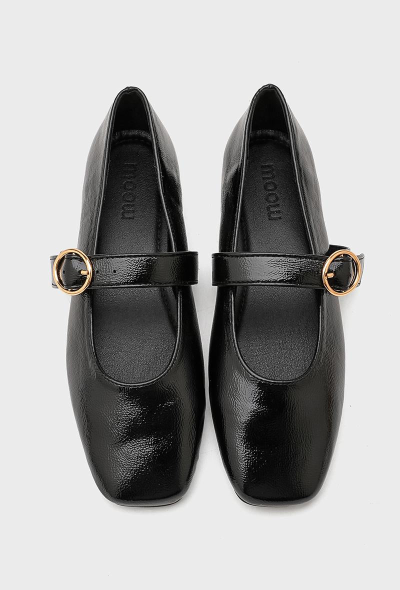  ballerines babies femme à bride et boucle dorée