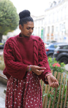 Pull Torsadé Bordeaux 