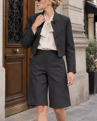 Bermuda Charlie coupe droite – noir – Beautiful Shop