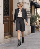 Bermuda Charlie coupe droite – noir – Beautiful Shop