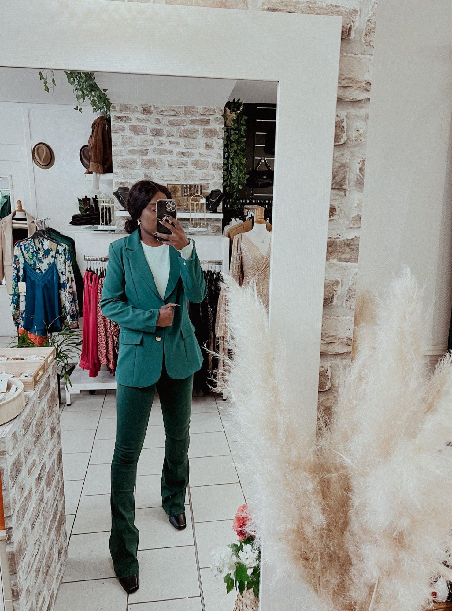 Blazer vert femme beautiful shop beautifulshop