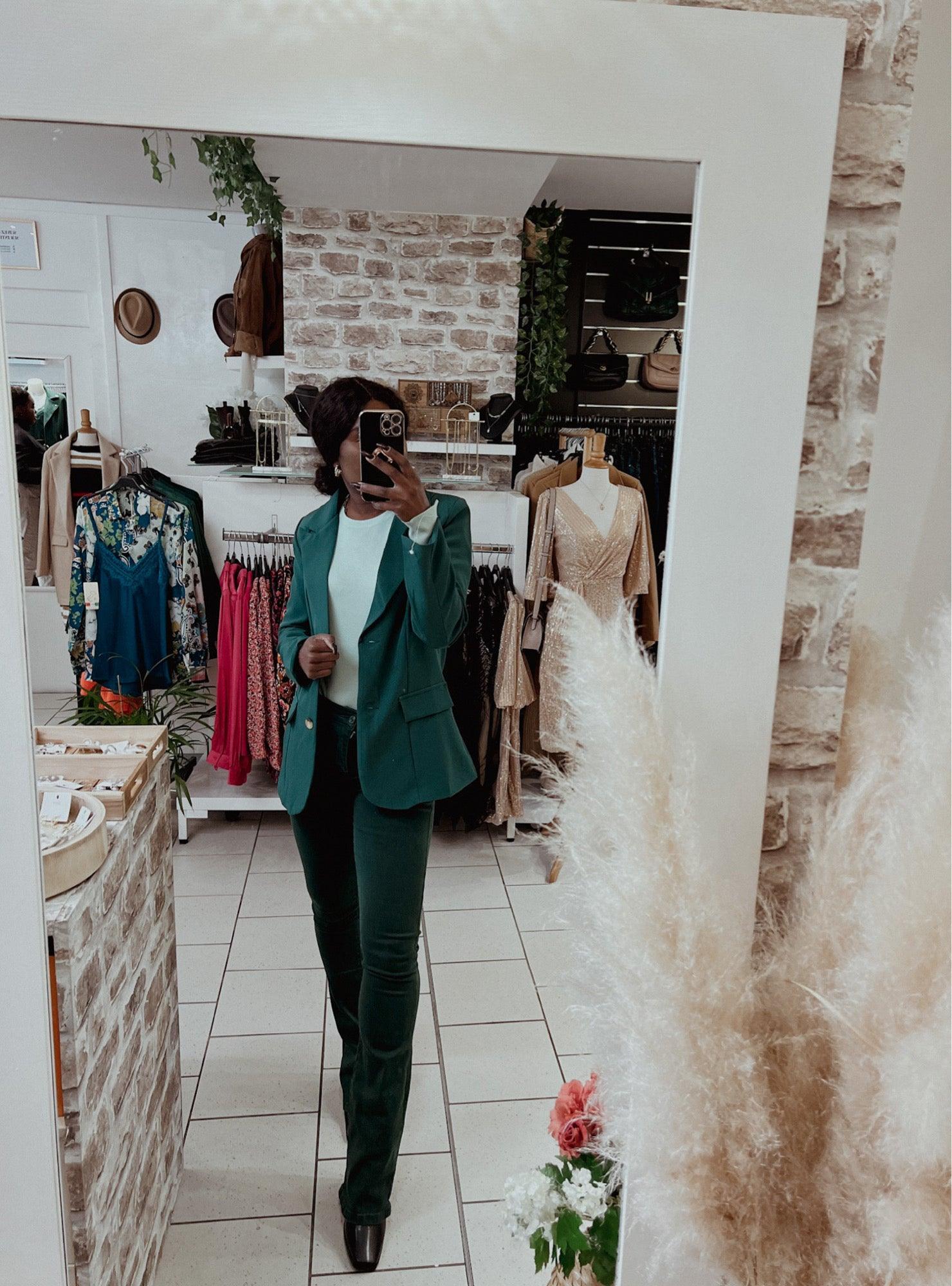 Blazer discount verte femme