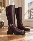 Bottes cavalières garance – rouge bordeaux – Beautiful Shop