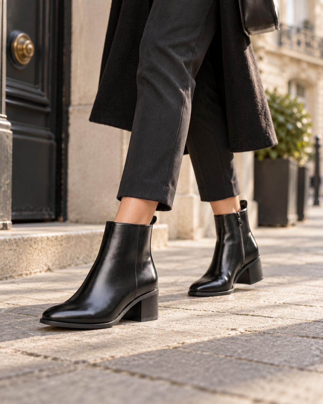 Bottines margaux à talon – noires – Beautiful Shop
