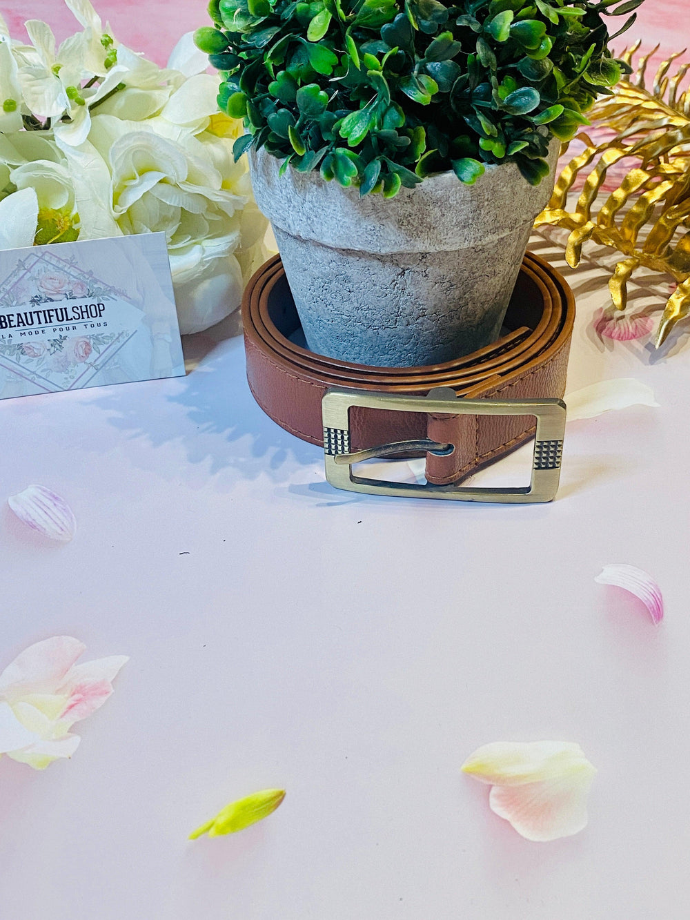 Ceinture ajustable camel femme - beautiful shop - beautifulshop