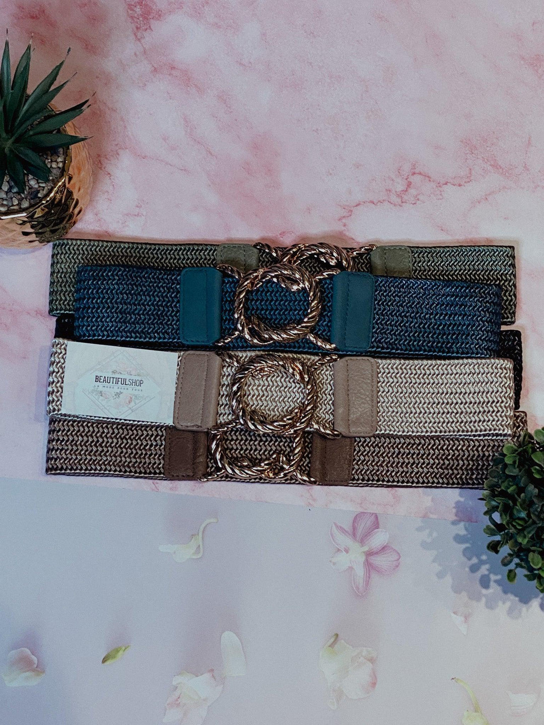 Ceinture élastique tressé femme - beautiful shop - beautifulshop