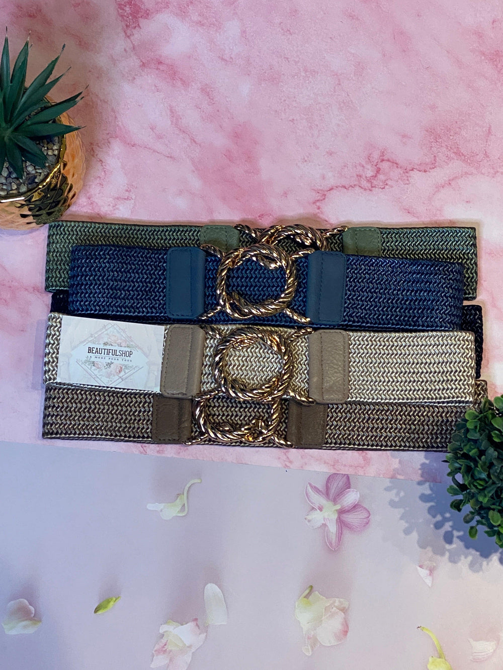 Ceinture élastique tressé femme - beautiful shop - beautifulshop