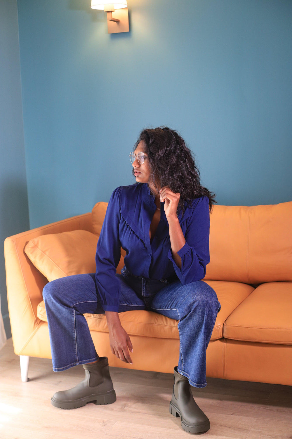 Chemise Bleu Marine - beautifulshop