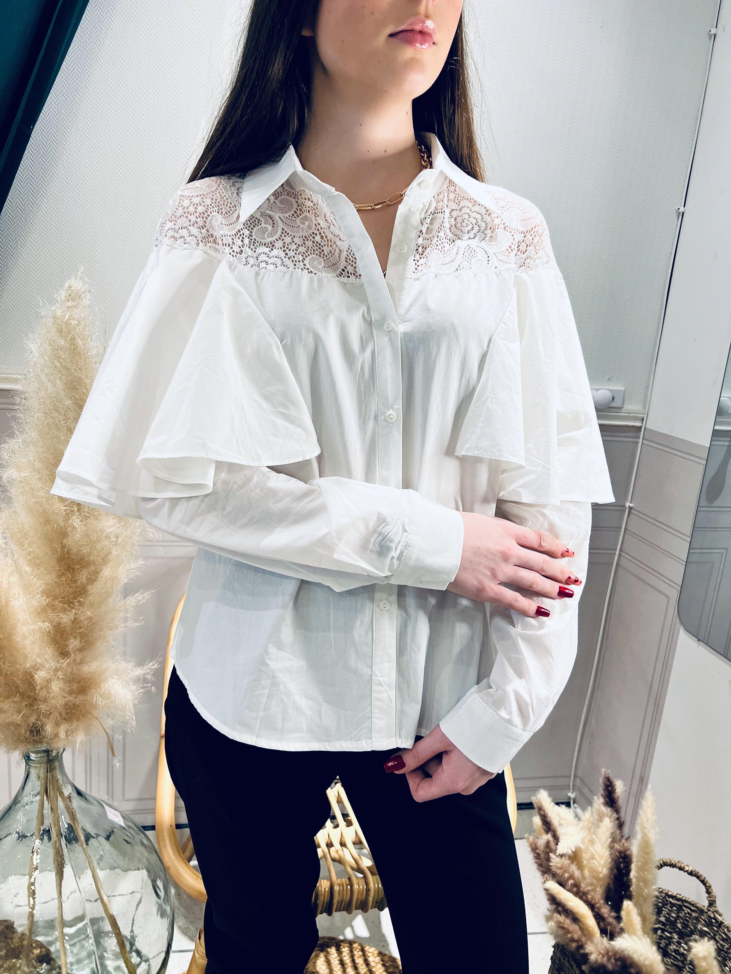 Chemise fluide blanche - beautifulshop