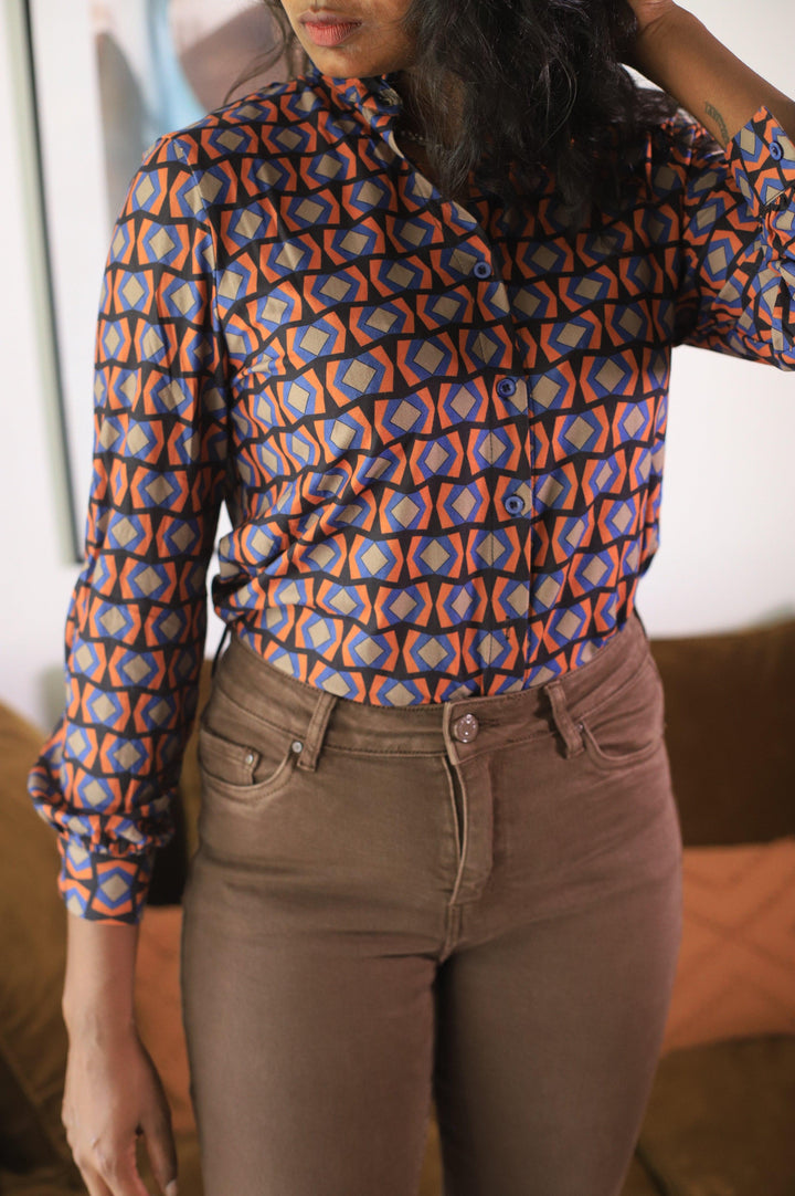 Chemise Imprimée à Manches Longues - beautifulshop