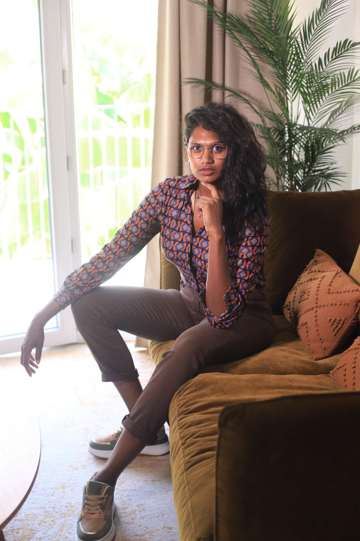 Chemise Imprimée à Manches Longues - beautifulshop