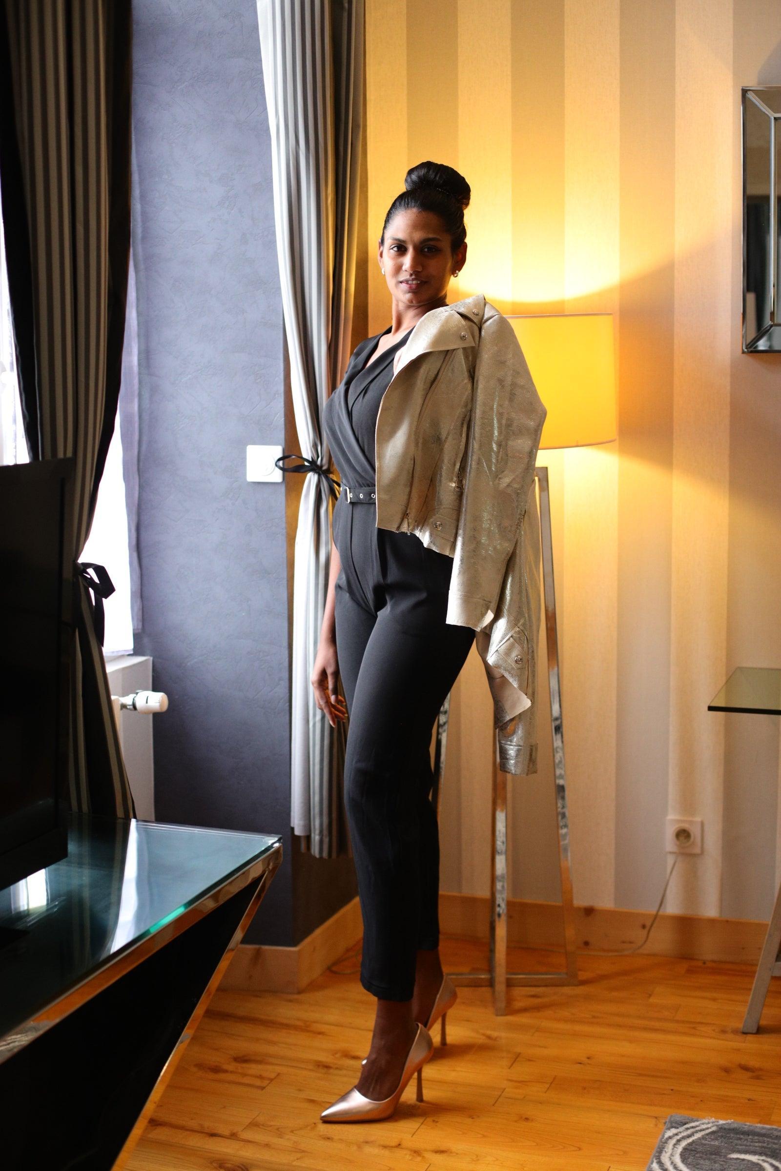 Combinaison Élégante avec Ceinture - beautifulshop