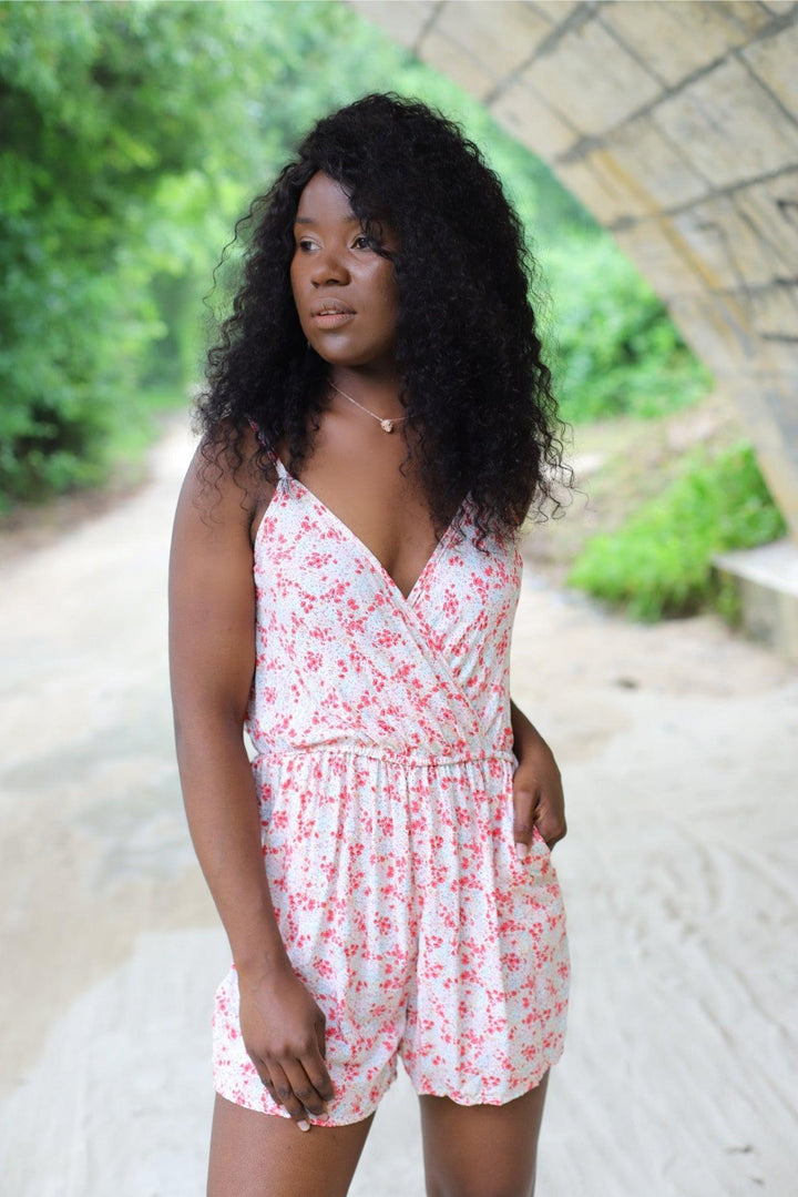 Combishort imprimé à bretelle - beautifulshop