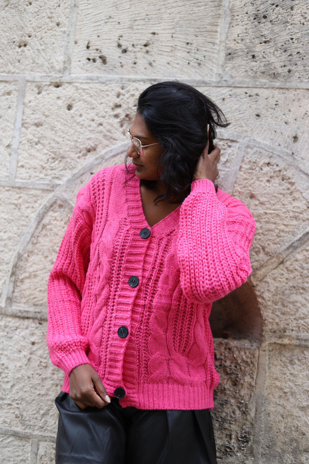 Gilet en Maille Douce avec Fermeture à Boutons - beautifulshop