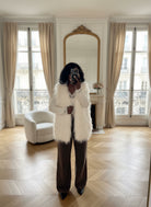Gilet sans manches en fausse fourrure blanche – Beautiful Shop