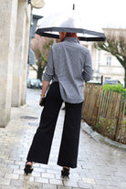 Jean Naeva noir à taille haute et coupe large – Beautiful Shop