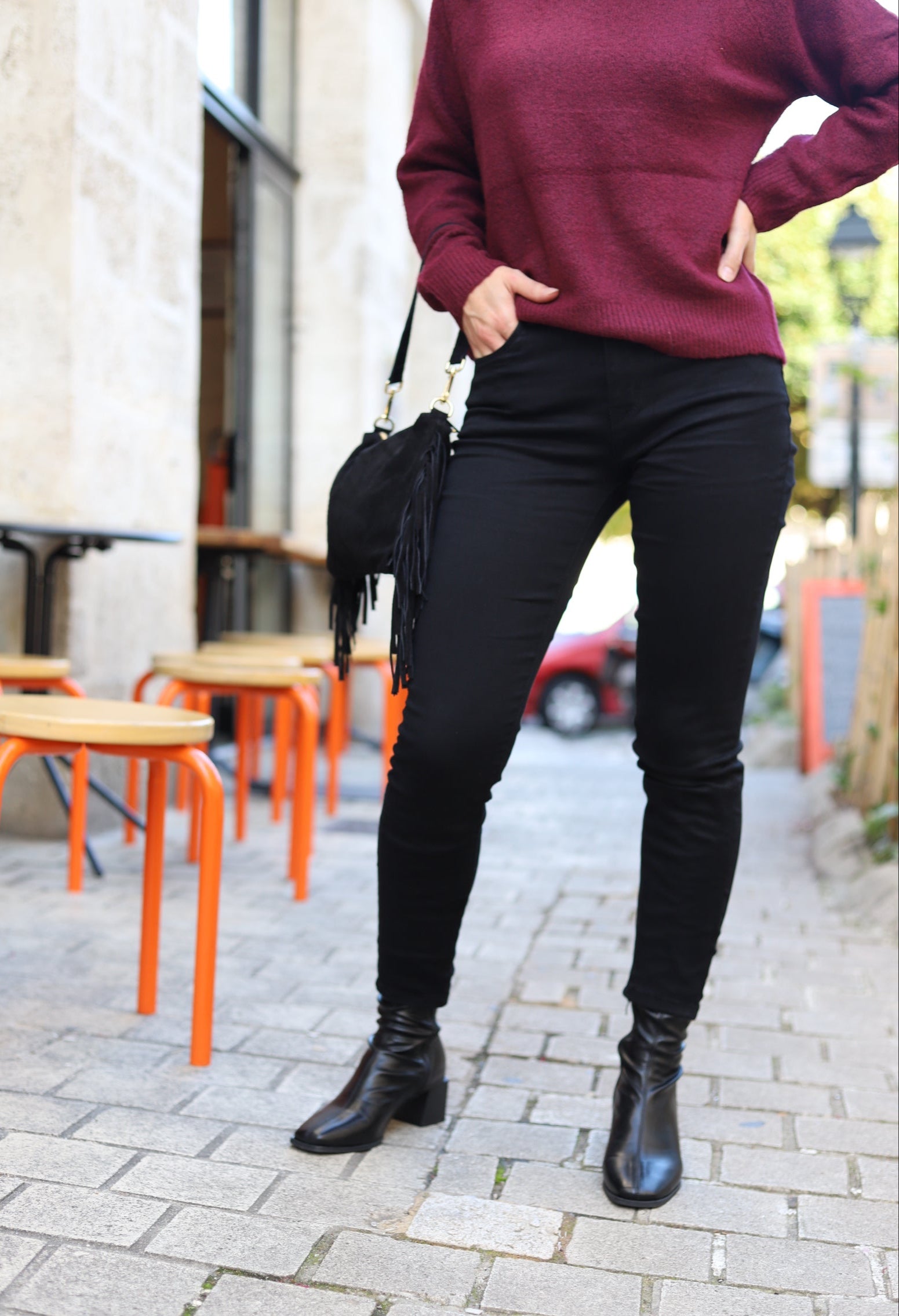 Jean slim noir extensible – Beautiful Shop