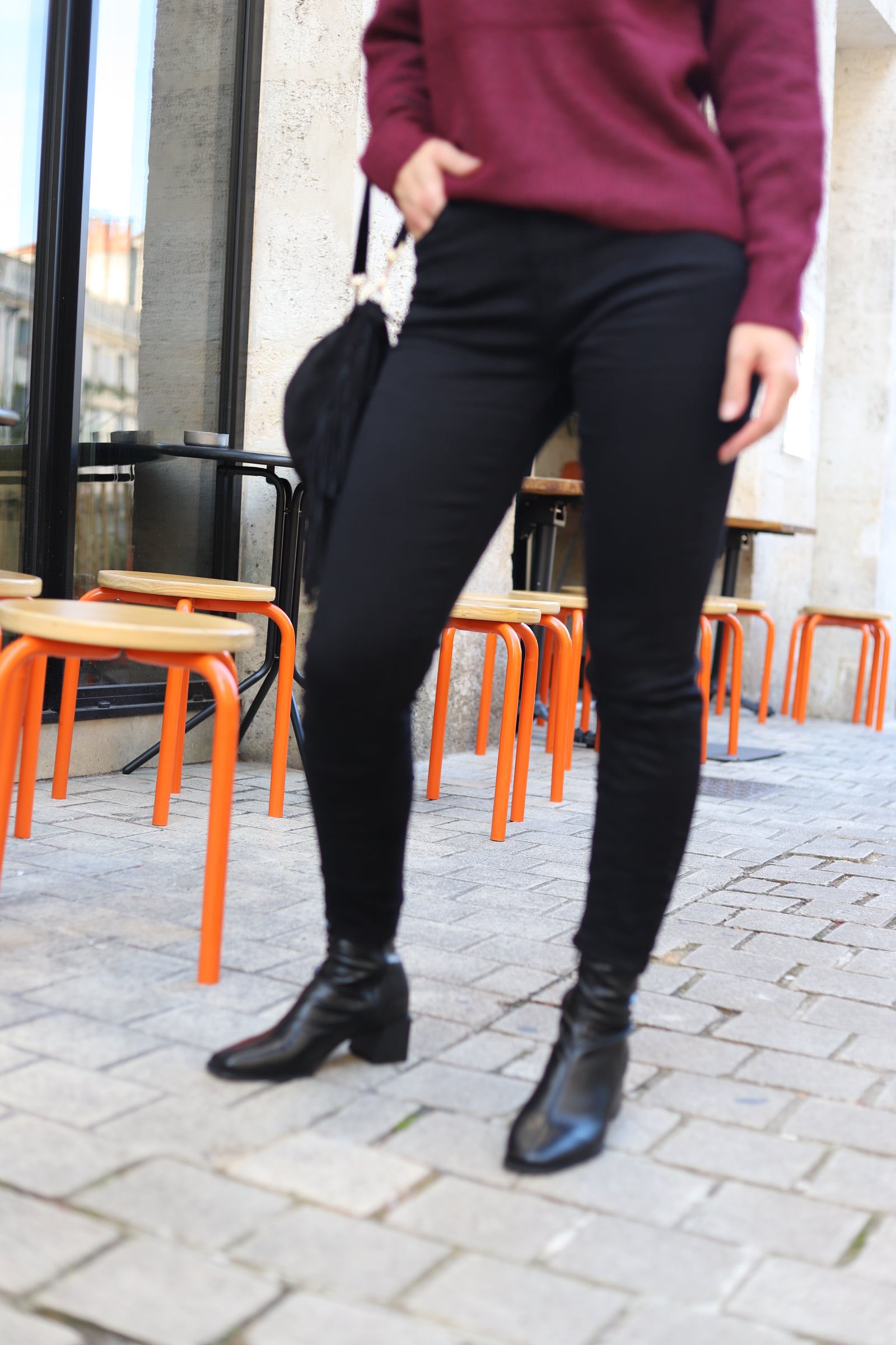 Jean slim noir extensible – Beautiful Shop
