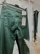 Jeans à pattes d’éléphant vert - beautifulshop