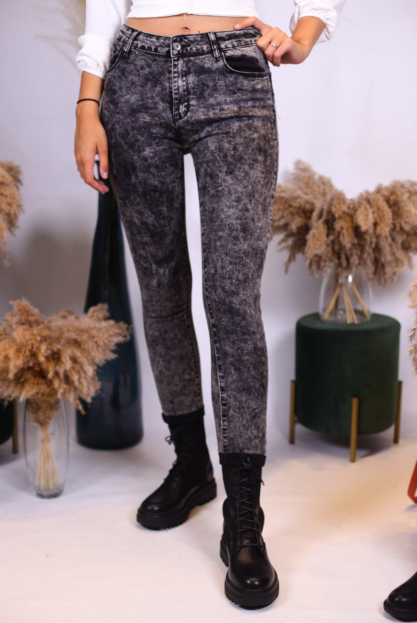 Jeans gris foncé - beautifulshop