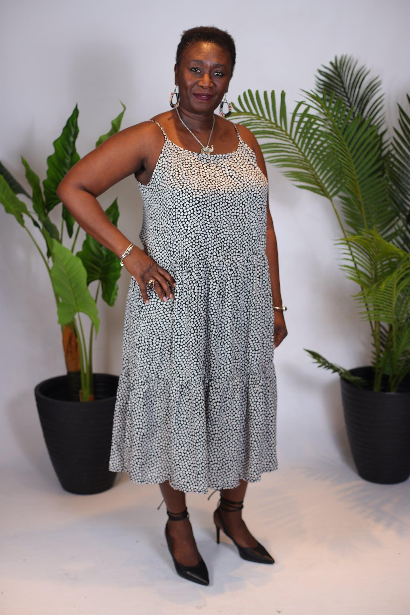 Longue robe à bretelles - beautifulshop