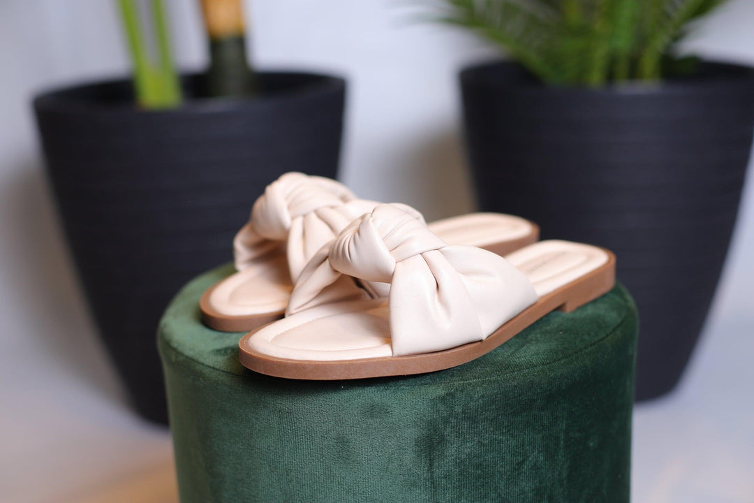 Mules beige - beautifulshop