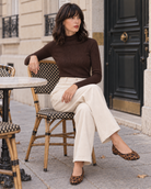 Pantalon Solène en velours côtelé – beige – Beautiful Shop
