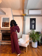 pantalon fluide femme, pantalon chocolat, pantalon large taille haute, pantalon palazzo élégant, pantalon automne hiver, pantalon chic confortable