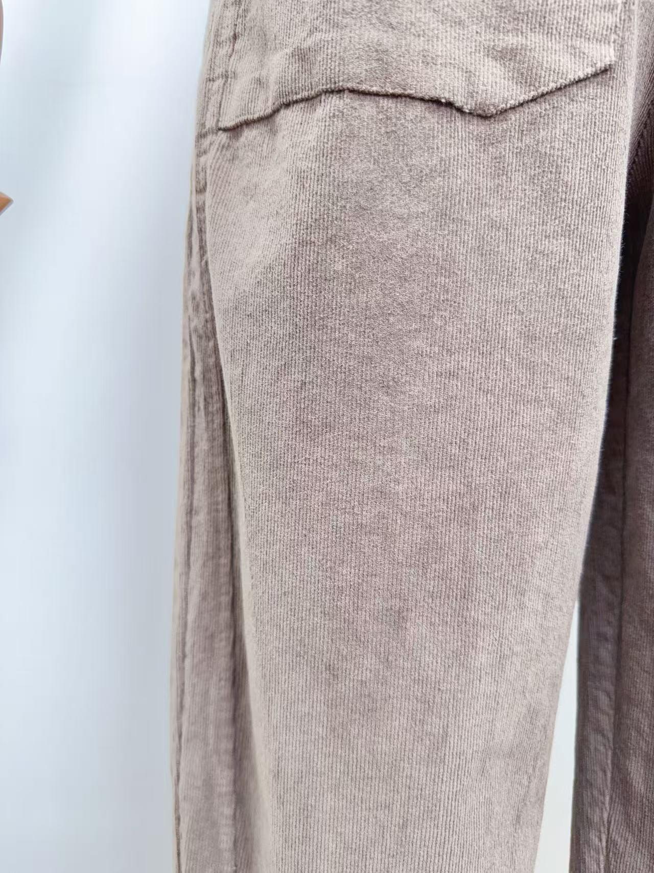 pantalon velours femme