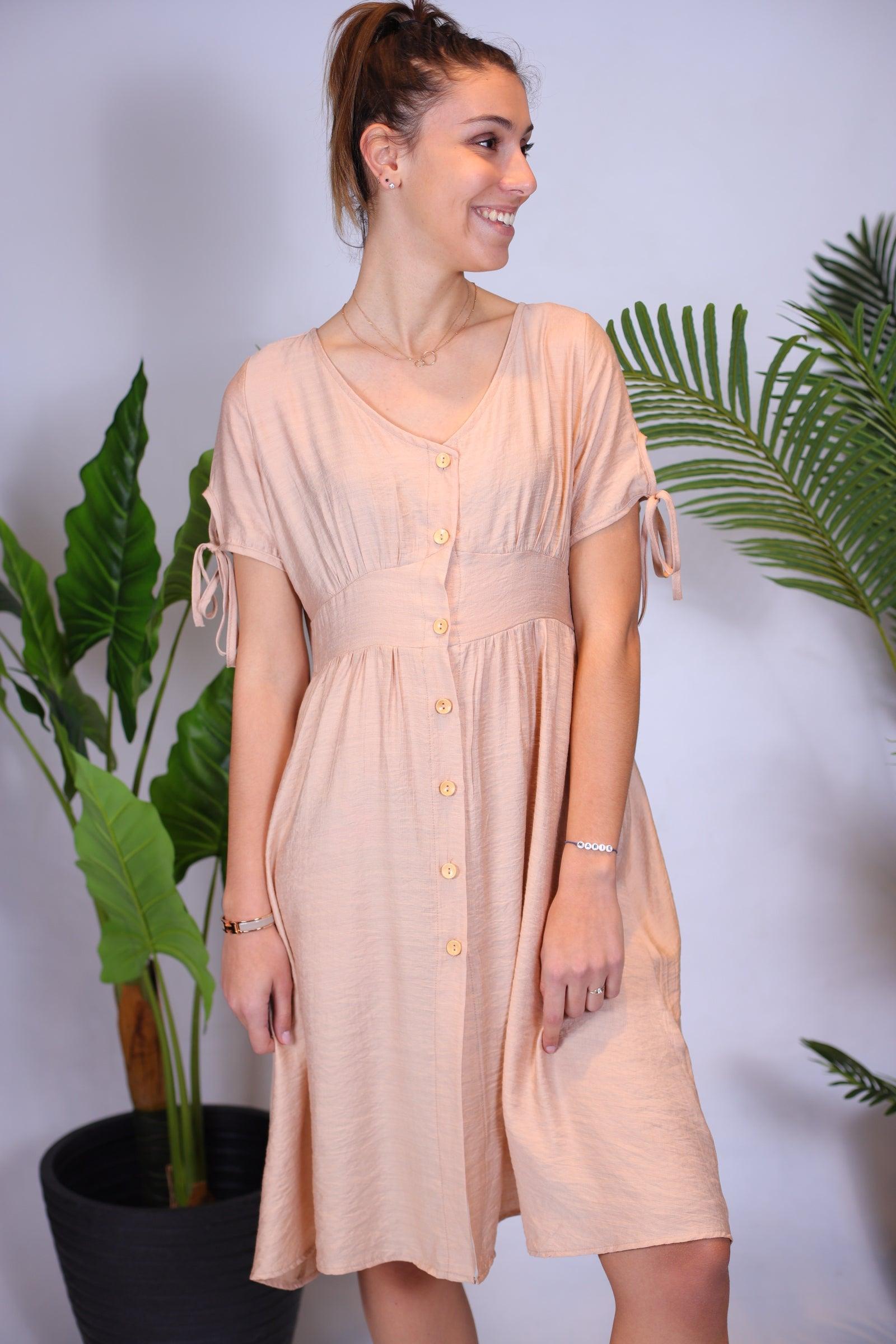 Petite robe beige - beautifulshop