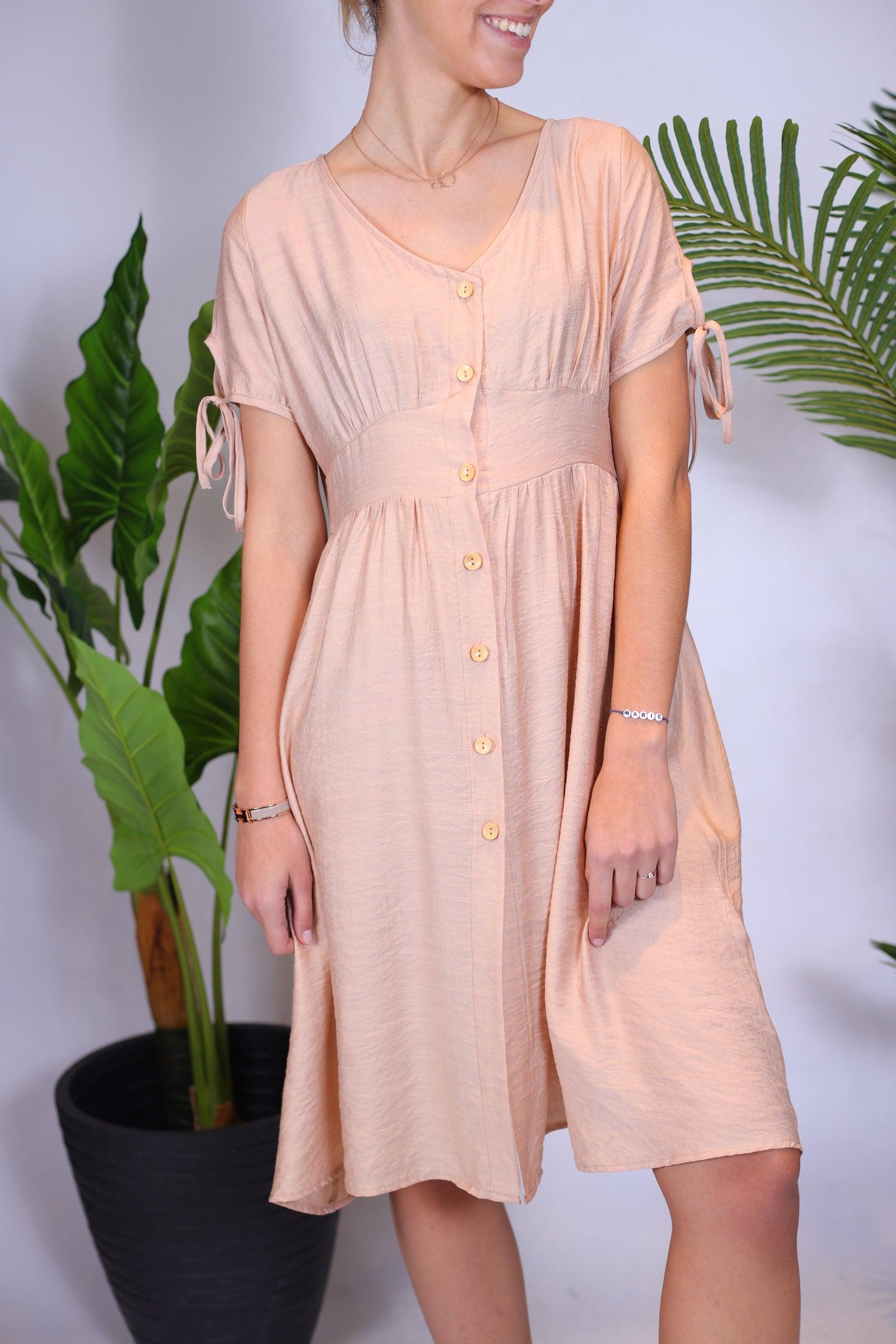 Petite robe beige - beautifulshop