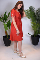 Petite robe boutonnée - beautifulshop