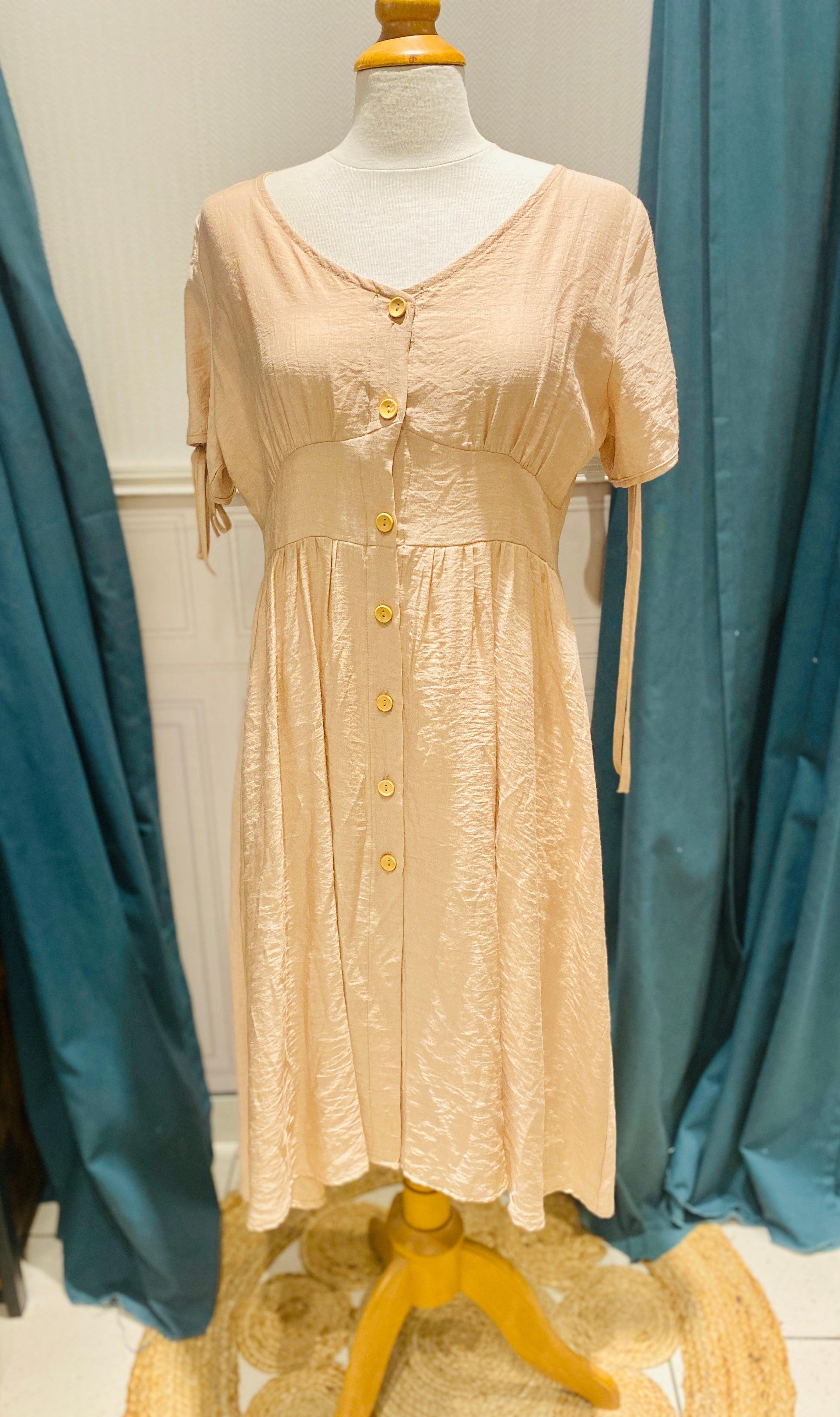 Petite robe boutonnée - beautifulshop