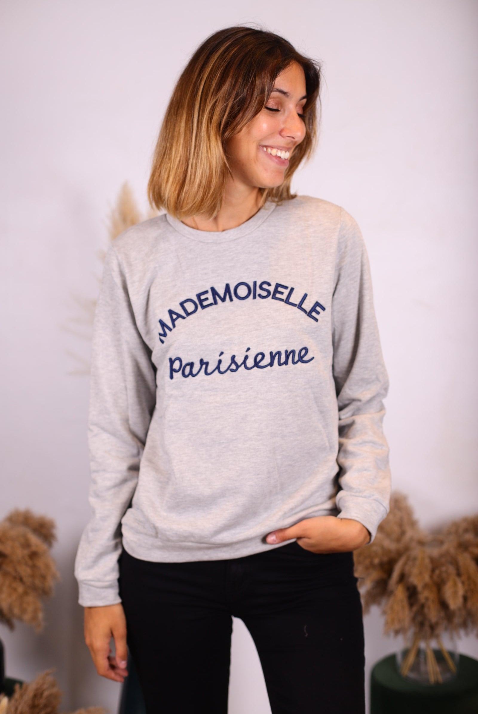 Pull gris mademoiselle parisienne - beautifulshop