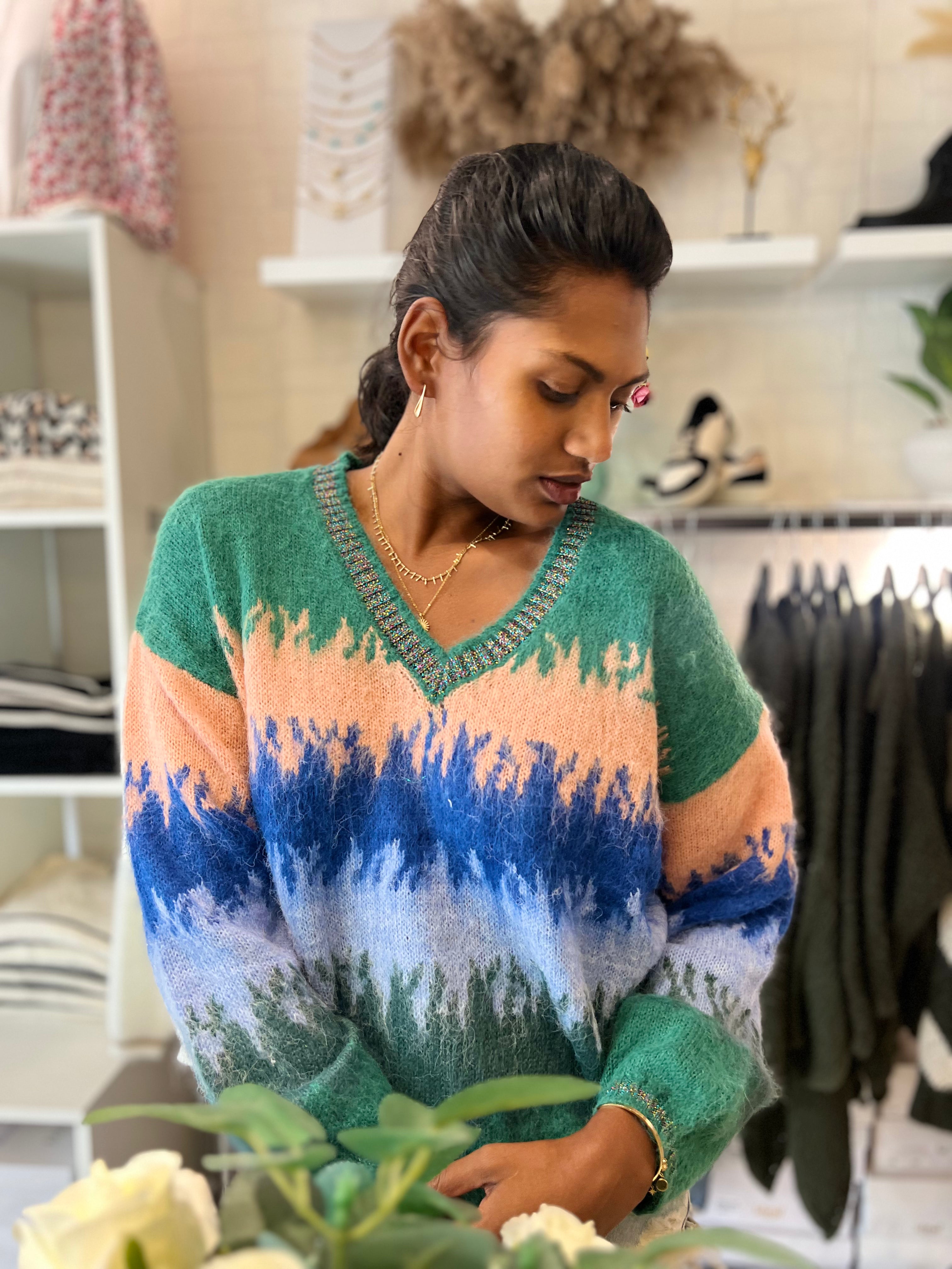 Pull Multi Couleur beautifulshop