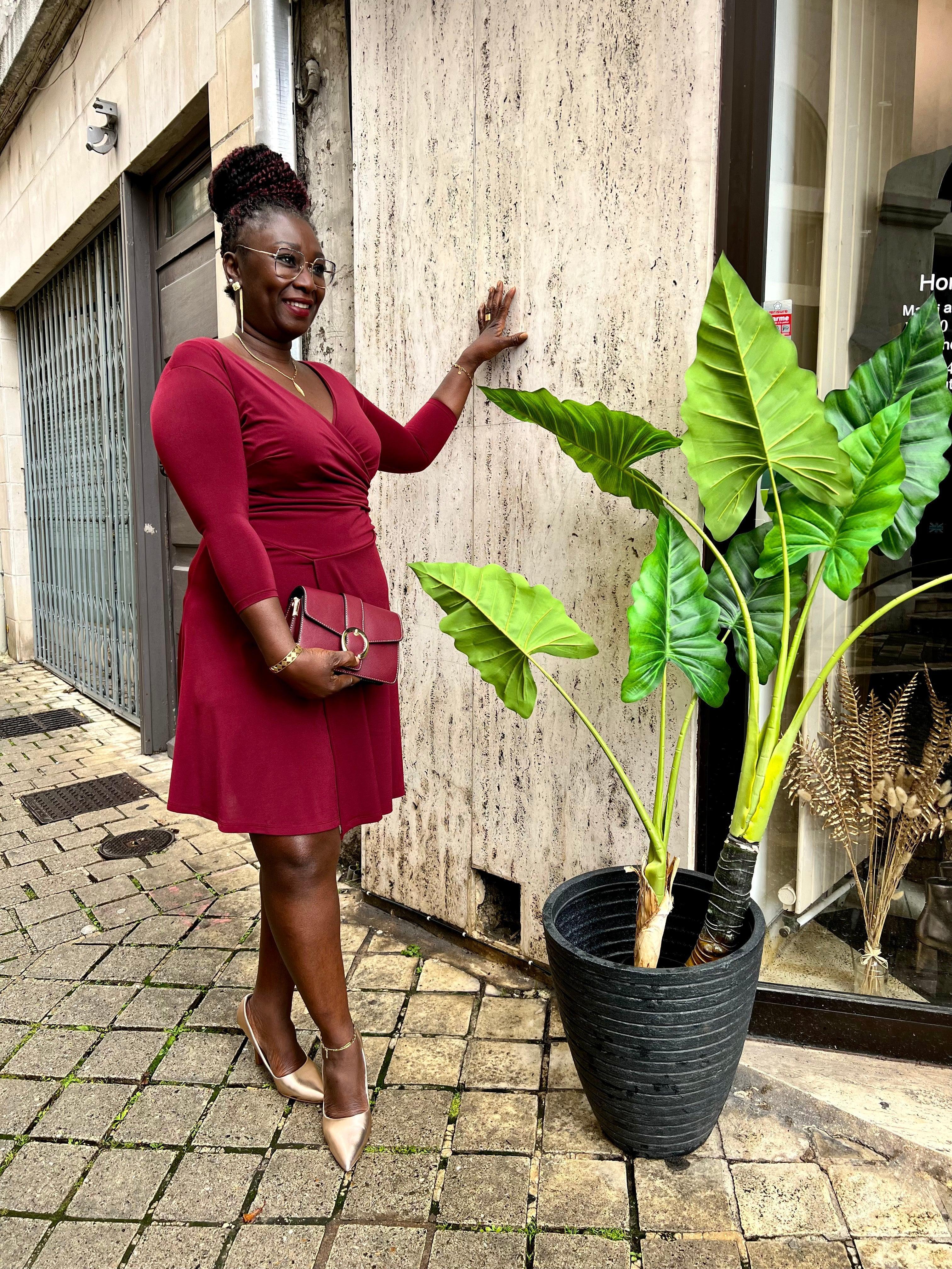 Robe courte rouge - beautifulshop