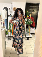 Robe longue à fleur bohème - beautifulshop