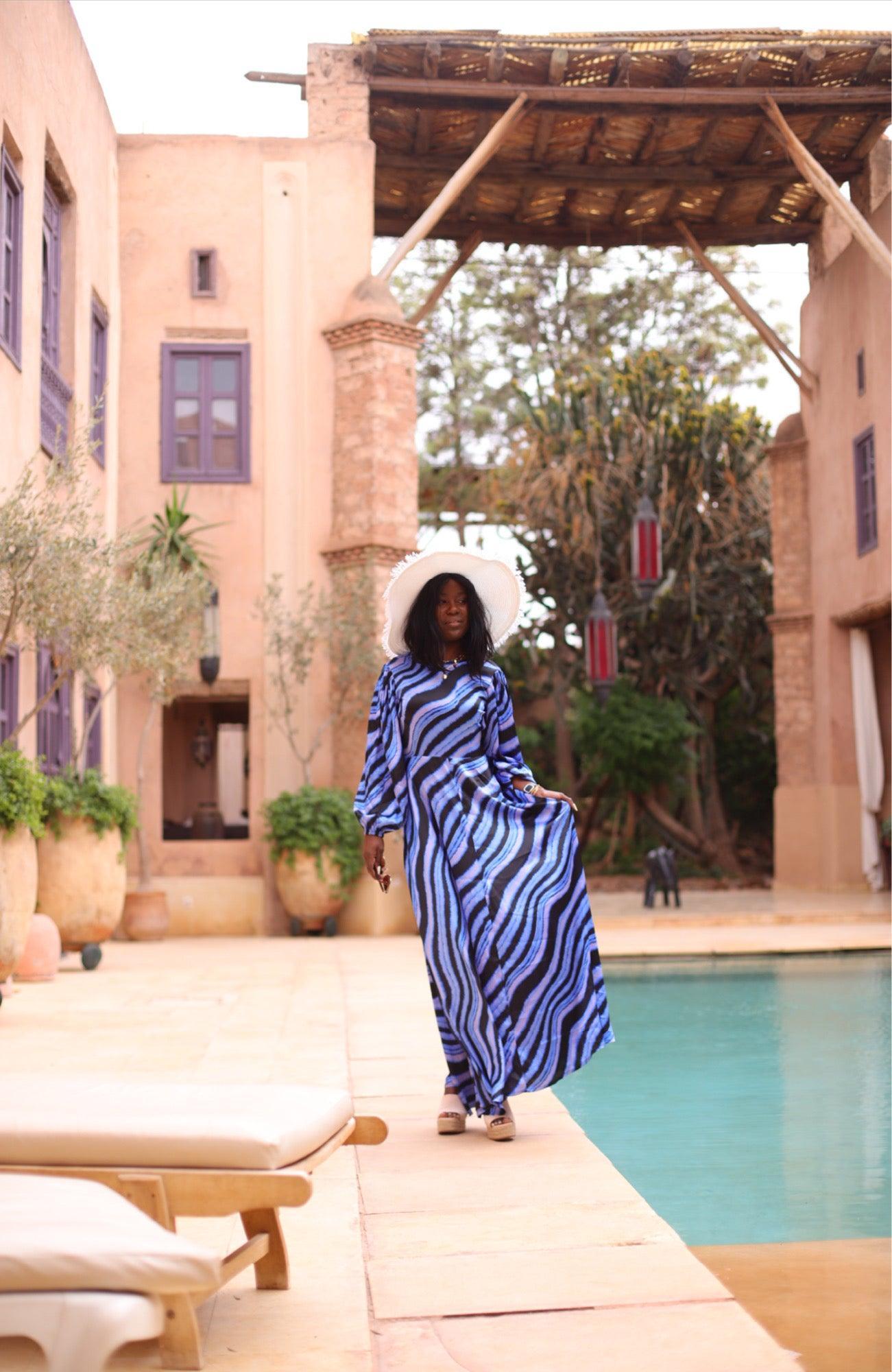 Robe longue ample à dos ouvert - beautifulshop