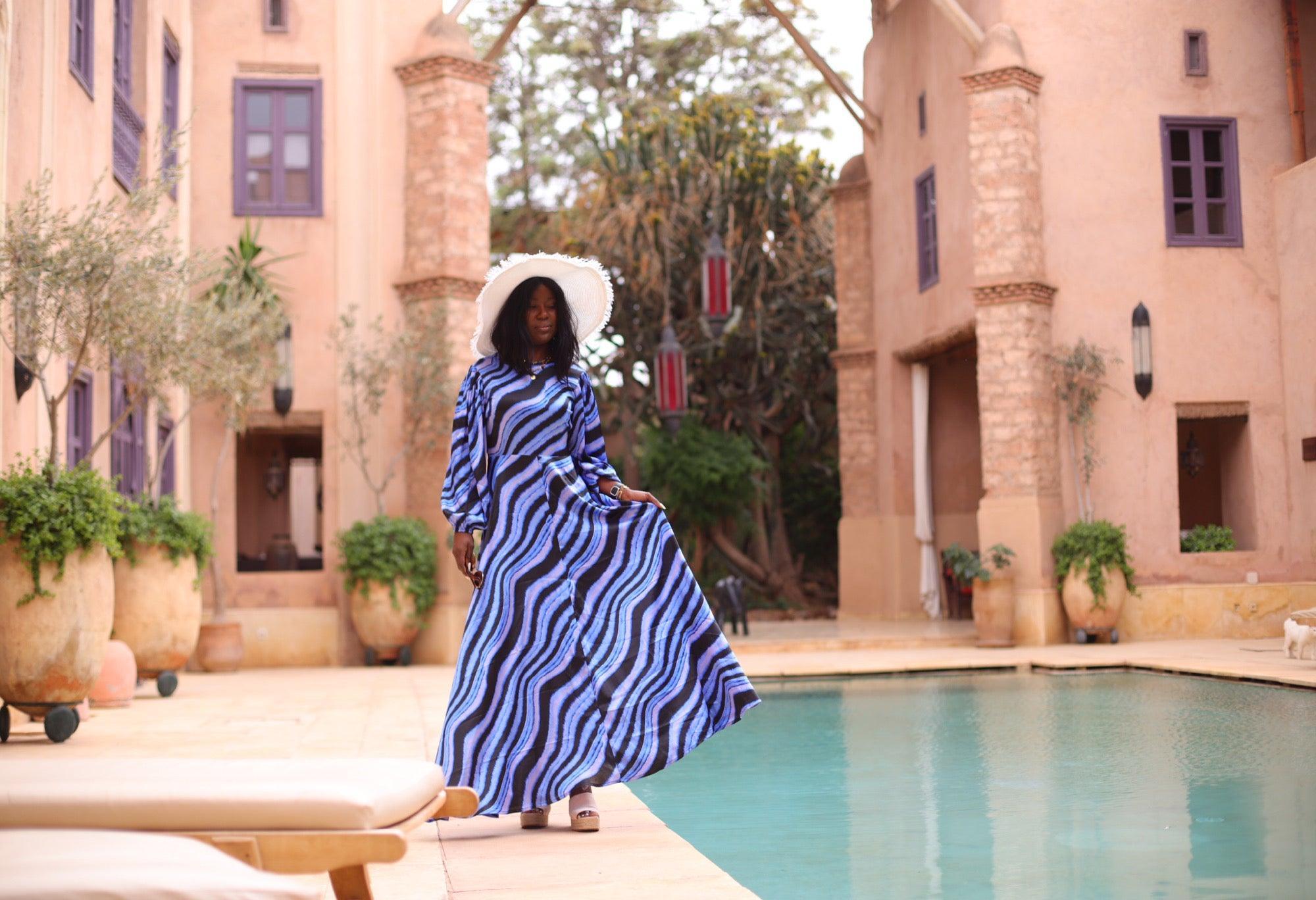 Robe longue ample à dos ouvert - beautifulshop