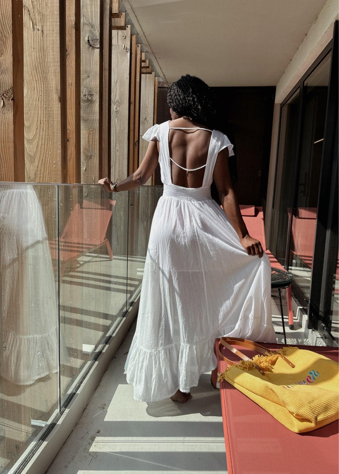 Robe Blanche Robe Longue Ete 2019 Mango Robe Blanche Robe Manche