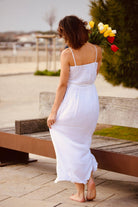 Robe longue blanche - beautifulshop