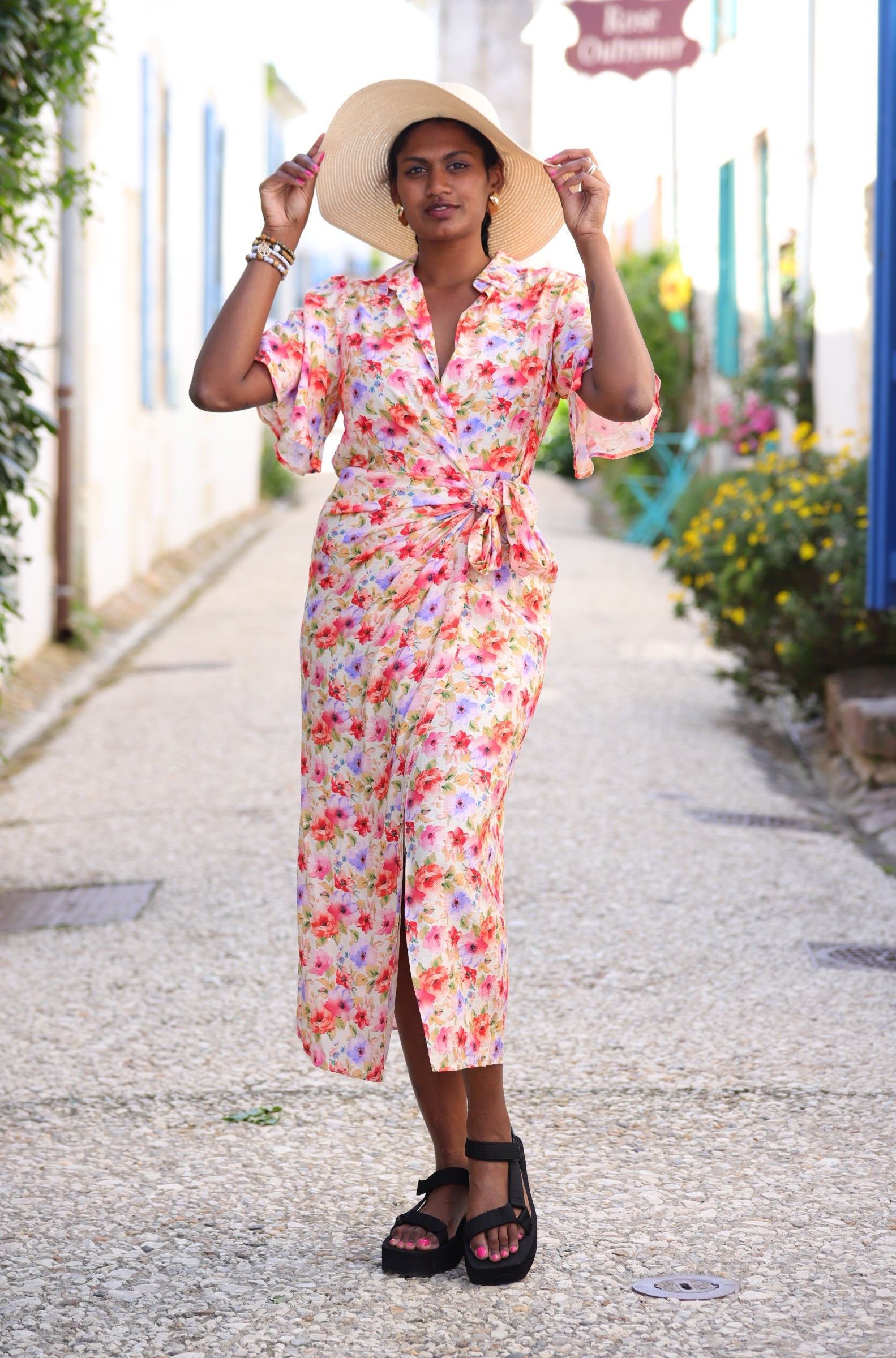 Jupe Plissée Jupe Longue En Tulle Rose STYLAND Jupe Mi-longue En - Main Image