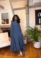 robelongueimprimee_robebohemebleumarine_robechemisefemme_robecolVfluide_robelongueafronces_robechiccasual_robeeteautomne