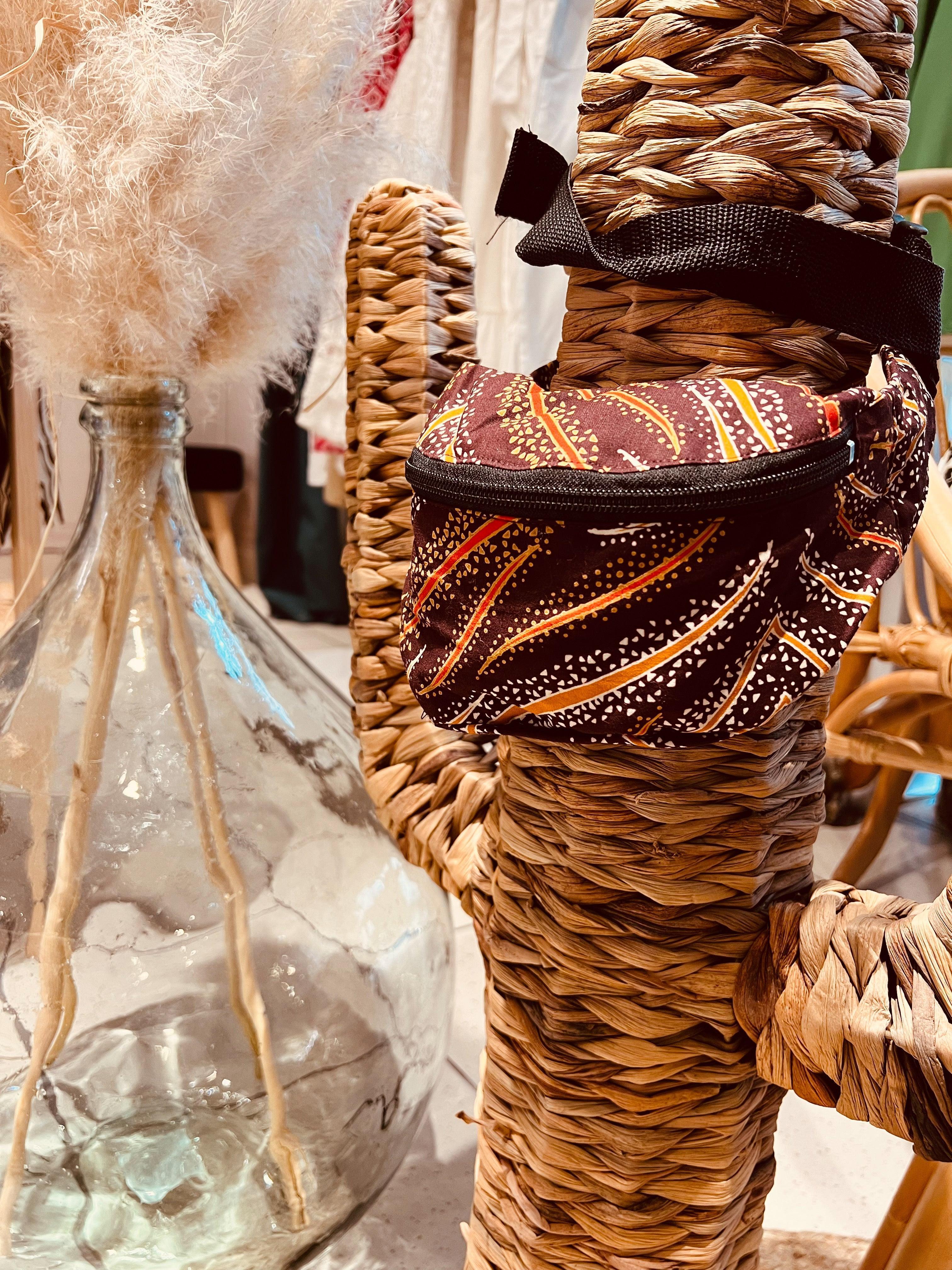 Sac banane en wax - beautifulshop