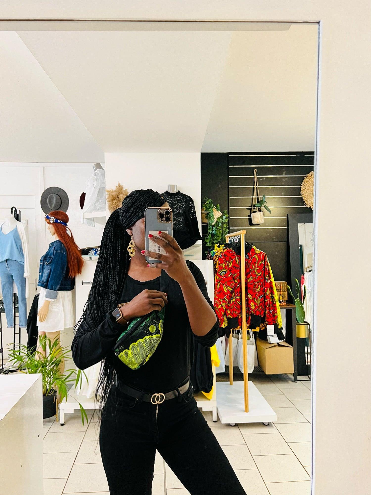 Sac banane en wax - beautifulshop