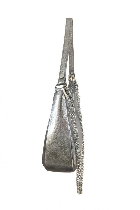 sac à main cuir argent- beautifuilshop