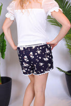 Short imprimé fleuri - beautifulshop