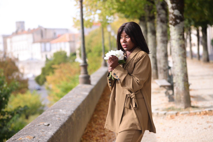 Veste Costume Taupe - beautifulshop