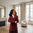 Veste croisée bordeaux à boutons ton sur ton – Beautiful Shop