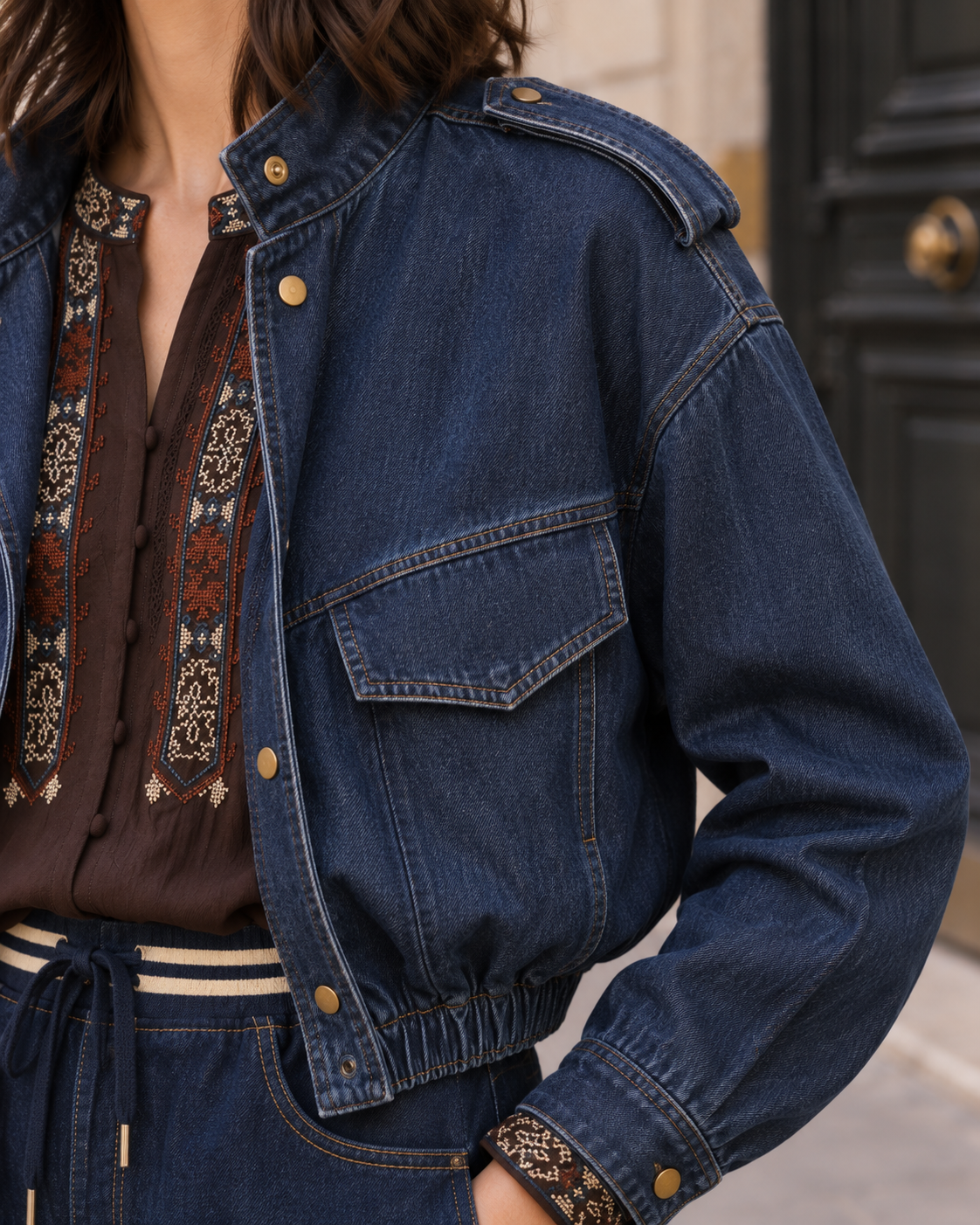 Veste en jean Louise – bleu – Beautiful Shop